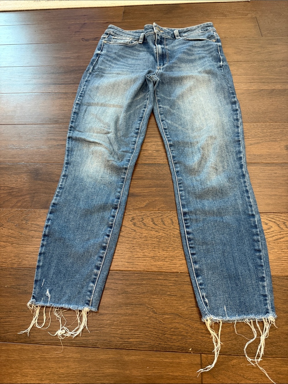 PAIGE Hoxton Ankle Raw-Hem High-Rise Skinny Jeans Size 30 - C61-029 - Picture 7 of 9